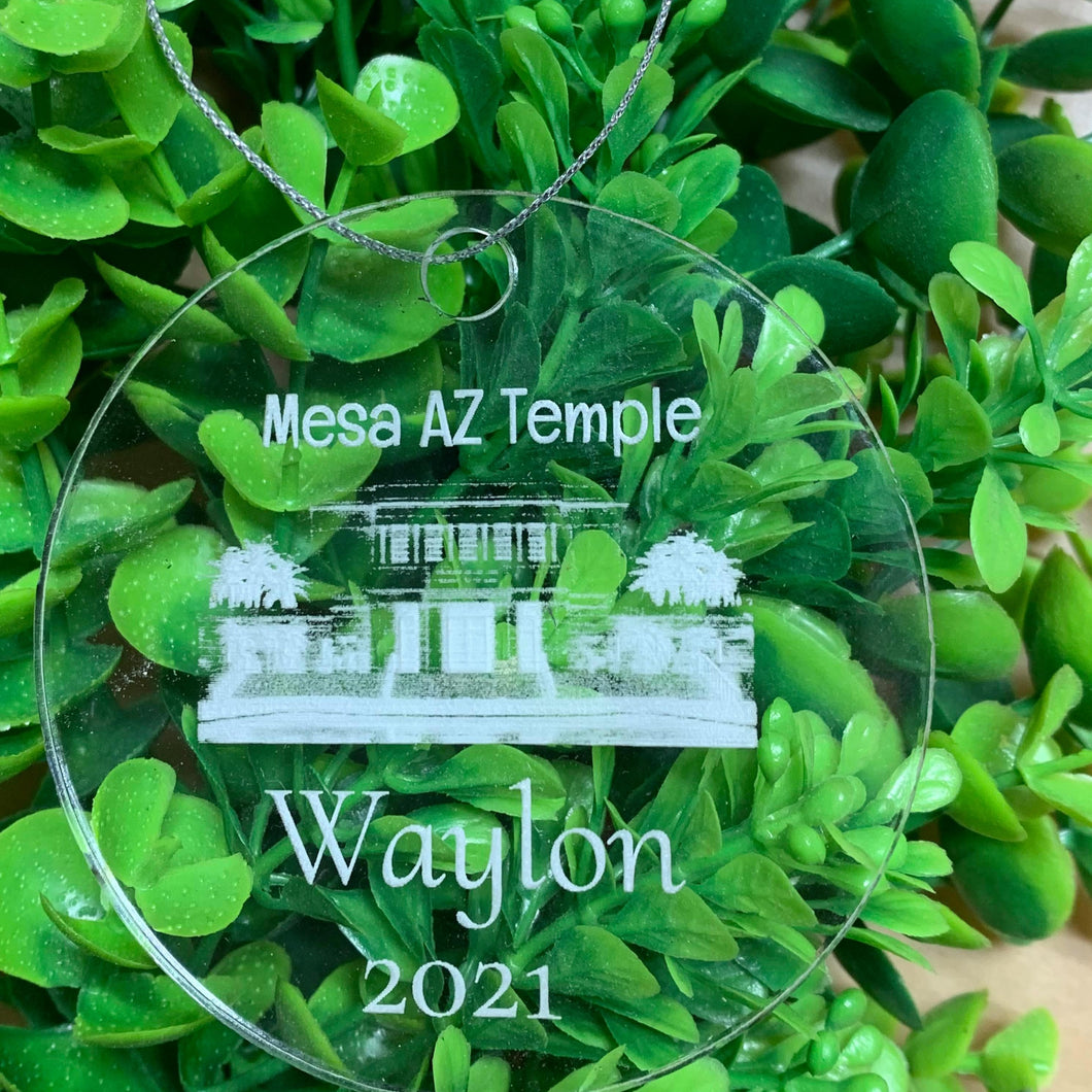 Beautiful Mesa AZ Temple Ornament